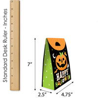 Jack-O'-Lantern Halloween - Kids Halloween Gift Favor Bags - Party Goodie Boxes - Set of 12