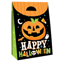 Jack-O'-Lantern Halloween - Kids Halloween Gift Favor Bags - Party Goodie Boxes - Set of 12