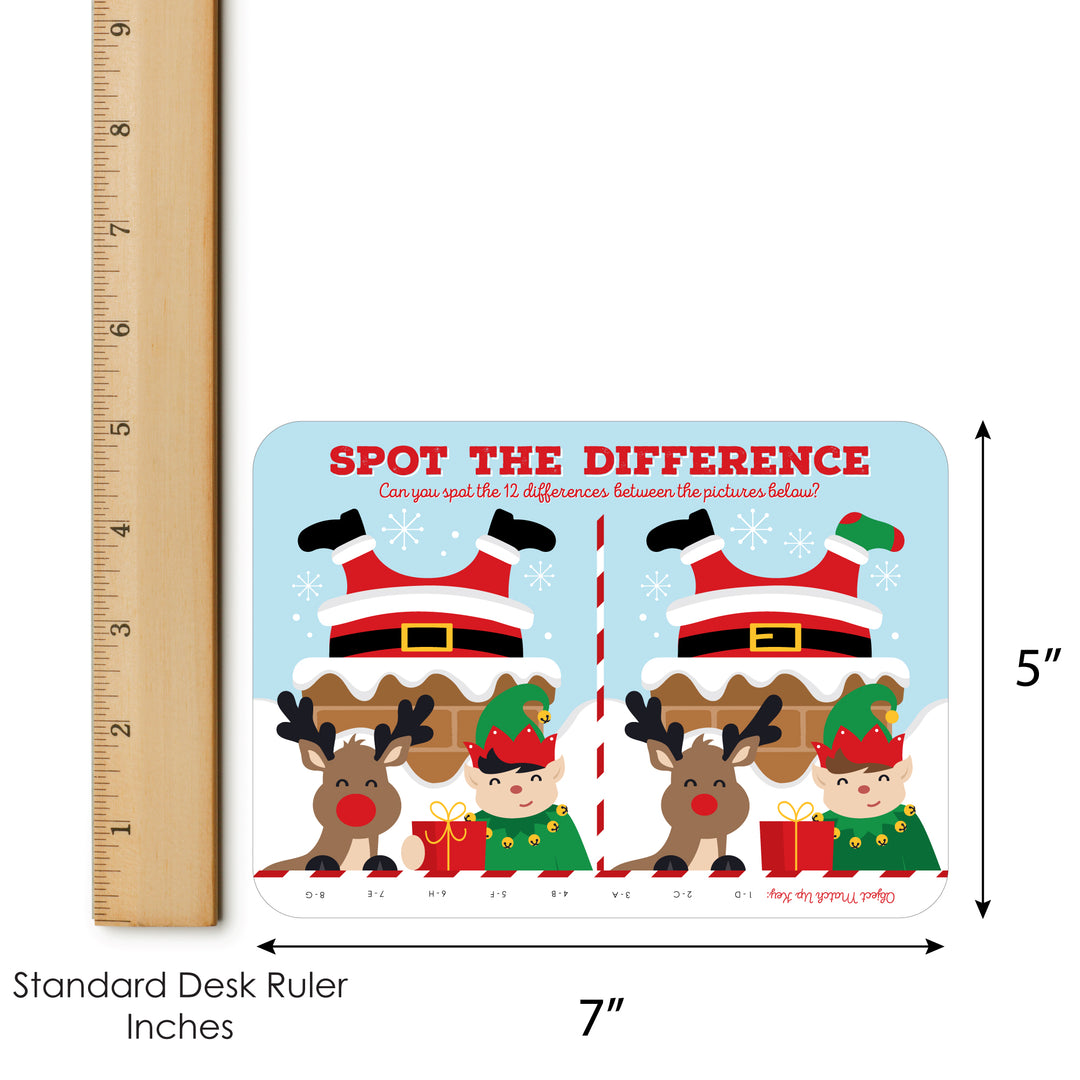 Jolly Santa Claus - 2-in-1 Christmas Party Cards - Activity Duo Games - Set of 20