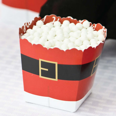 Jolly Santa Claus - Party Mini Favor Boxes - Christmas Party Treat Candy Boxes - Set of 12