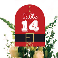 Jolly Santa Claus - Christmas Party Double-Sided 5 x 7 inches Cards - Table Numbers - 1-20