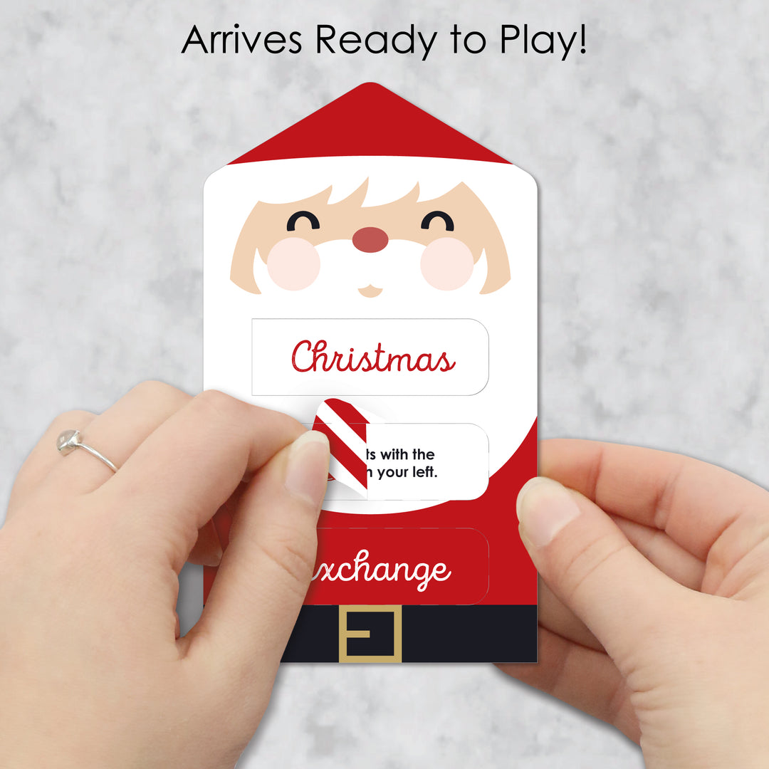 White elephant gift exchange cards