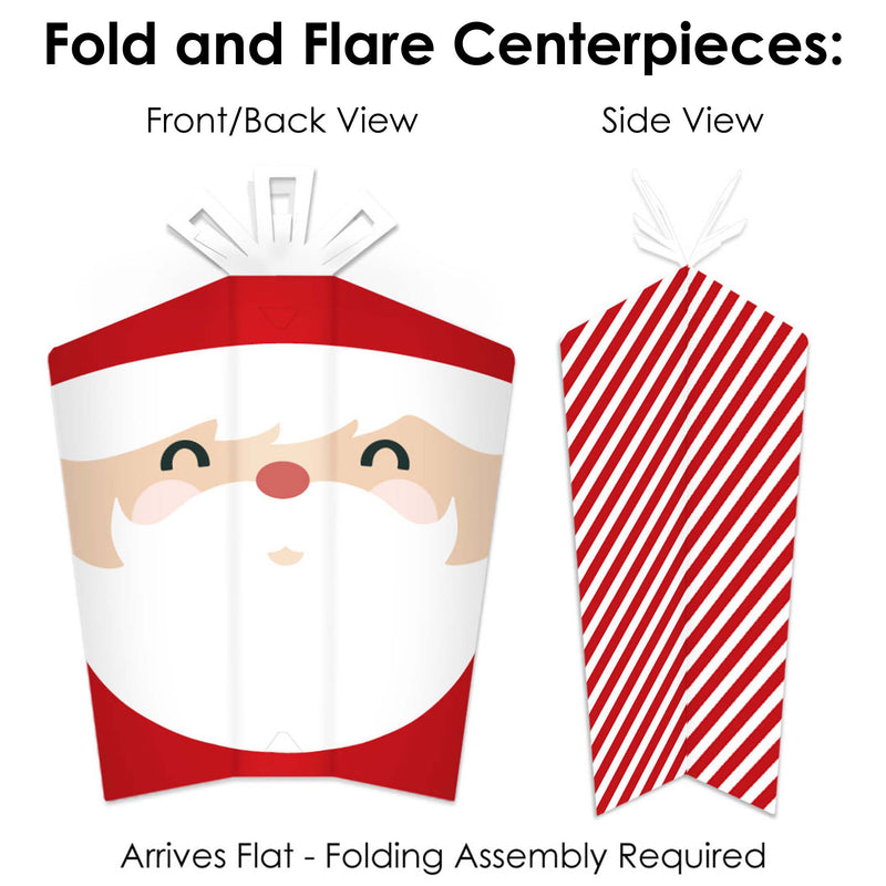 Jolly Santa Claus - Christmas Party Decor and Confetti - Terrific Table Centerpiece Kit - Set of 30