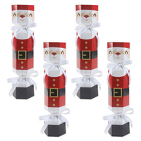 Jolly Santa Claus - No Snap Christmas Party Table Favors - DIY Cracker Boxes - Set of 12