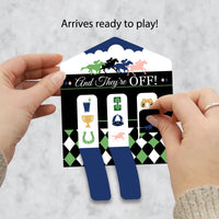 Kentucky Horse Derby - Horse Race Party Game Pickle Cards - Pull Tabs 3-in-a-Row - Set of 12