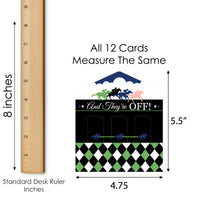 Kentucky Horse Derby - Horse Race Party Game Pickle Cards - Pull Tabs 3-in-a-Row - Set of 12