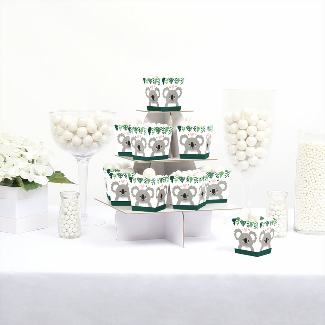 Koala Cutie - Party Mini Favor Boxes - Bear Birthday Party and Baby Shower Treat Candy Boxes - Set of 12