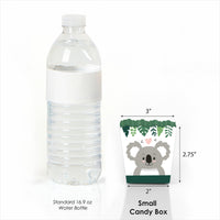Koala Cutie - Party Mini Favor Boxes - Bear Birthday Party and Baby Shower Treat Candy Boxes - Set of 12