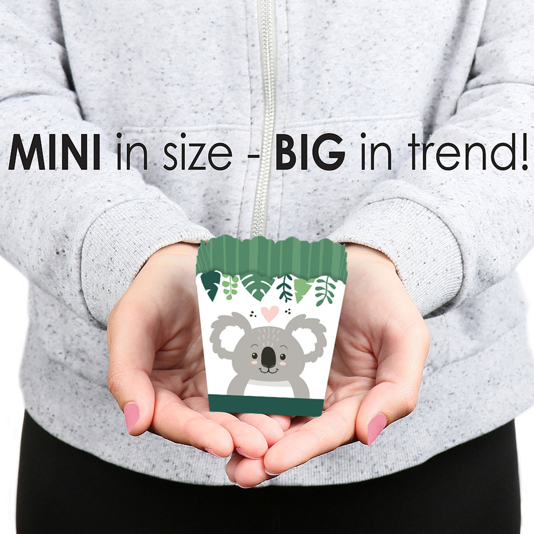 Koala Cutie - Party Mini Favor Boxes - Bear Birthday Party and Baby Shower Treat Candy Boxes - Set of 12