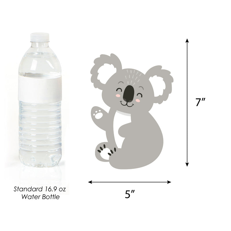 Koala Cutie - Waving Koala Decorations DIY Bear Birthday Party and Baby Shower Essentials - Set of 20