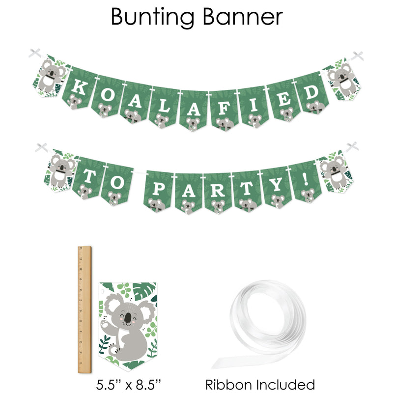 Koala Cutie - Bear Birthday Party and Baby Shower Supplies - Banner Decoration Kit - Fundle Bundle