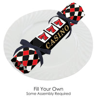 Las Vegas - No Snap Casino Party Table Favors - DIY Cracker Boxes - Set of 12