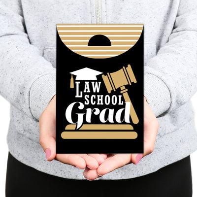 Law School Grad - Future Lawyer Graduation Gift Favor Bags - Party Goodie Boxes - Set of 12