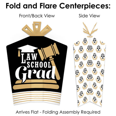 Law School Grad - Future Lawyer Graduation Party Decor and Confetti - Terrific Table Centerpiece Kit - Set of 30