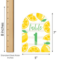 So Fresh - Lemon - Citrus Lemonade Party Double-Sided 5 x 7 inches Cards - Table Numbers - 1-20
