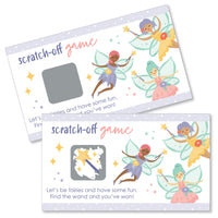 Let's Be Fairies - Fairy Garden Birthday Party Game Scratch Off Cards - 22 Count