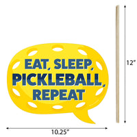 Funny Let’s Rally - Pickleball - Birthday or Retirement Party Photo Booth Props Kit - 10 Piece