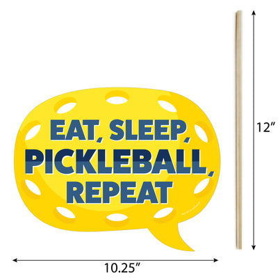 Funny Let’s Rally - Pickleball - Birthday or Retirement Party Photo Booth Props Kit - 10 Piece