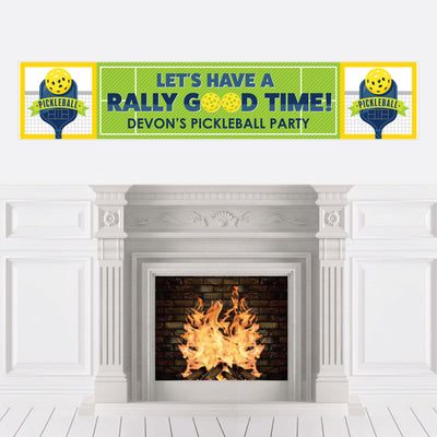 Let's Rally - Pickleball - Personalized Birthday or Retirement Party Banner