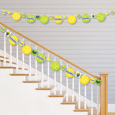 Let's Rally - Pickleball - Birthday or Retirement Party DIY Decorations - Clothespin Garland Banner - 44 Pieces