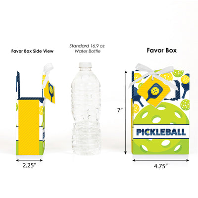 Let's Rally - Pickleball - Birthday or Retirement Party Favor Boxes - Set of 12