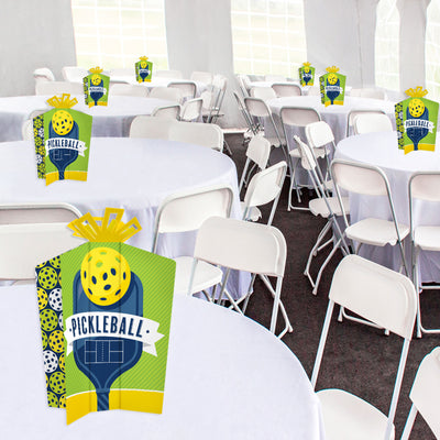 Let's Rally - Pickleball - Table Decorations - Birthday or Retirement Party Fold and Flare Centerpieces - 10 Count