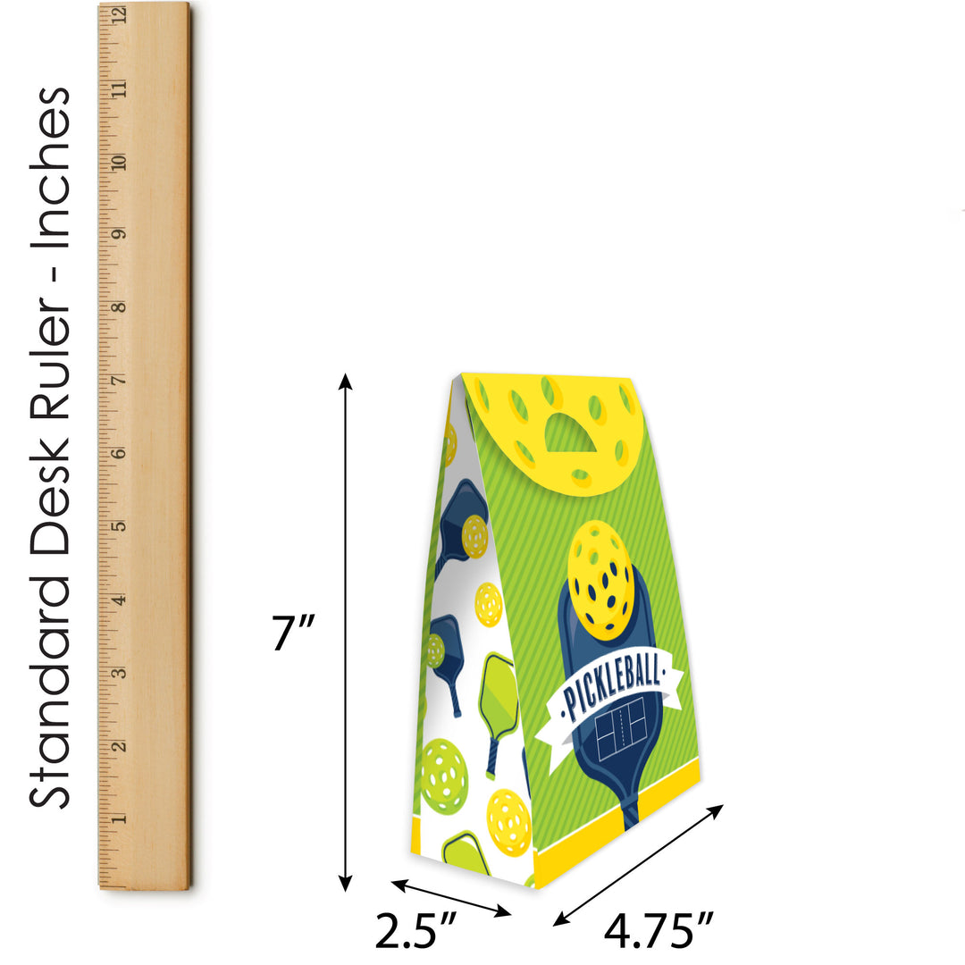 Let's Rally - Pickleball - Birthday or Retirement Gift Favor Bags - Party Goodie Boxes - Set of 12