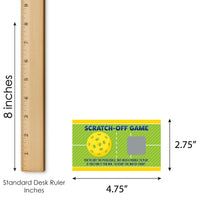 Let's Rally - Pickleball - Birthday or Retirement Party Game Scratch Off Cards - 22 Count