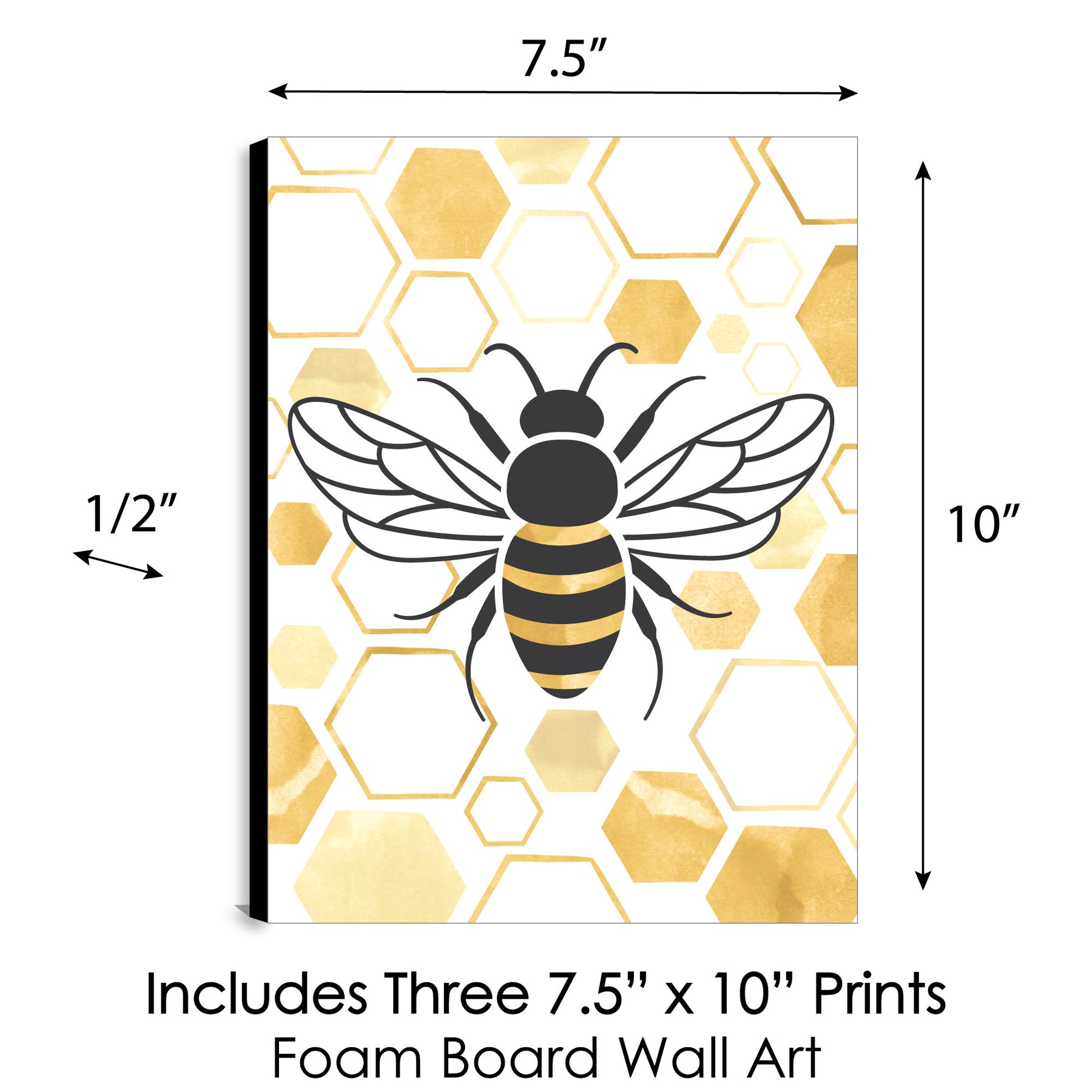  Honeycomb Stencil, 10 x 10 inch (M) - Large Bee Honey