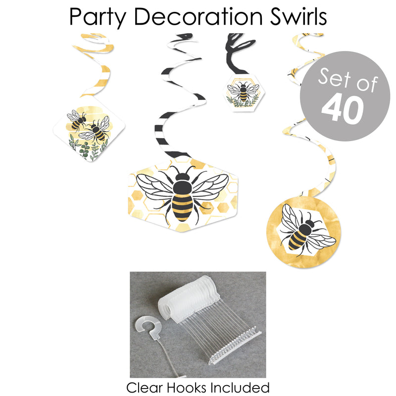 Little Bumblebee - Bee Baby Shower or Birthday Party Supplies - Banner Decoration Kit - Fundle Bundle