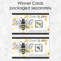 Little Bumblebee - Bee Baby Shower or Birthday Party Game Scratch Off Cards - 22 Count