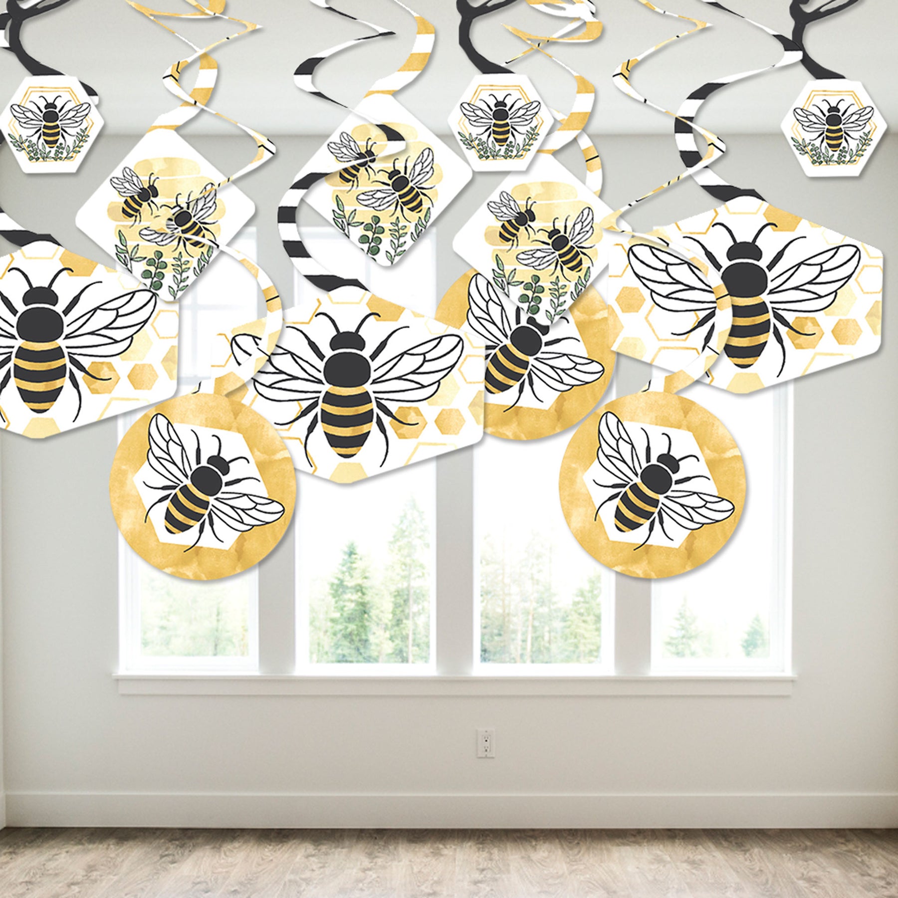 Baby Bumble Bee Decorations Bumble Bee Cupcake Toppers Baby Bumble Bee