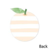 Little Clementine - Shaped Thank You Cards - Orange Citrus Baby Shower or Birthday Party Thank You Note Cards with Envelopes - Set of 12
