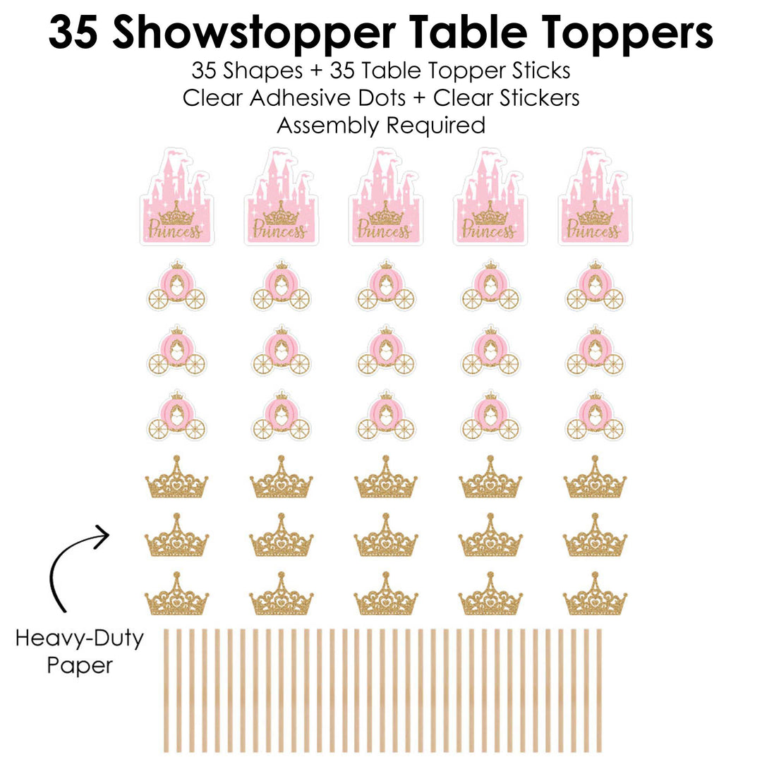 Princess Showstopper Table Toppers - 35 Pc