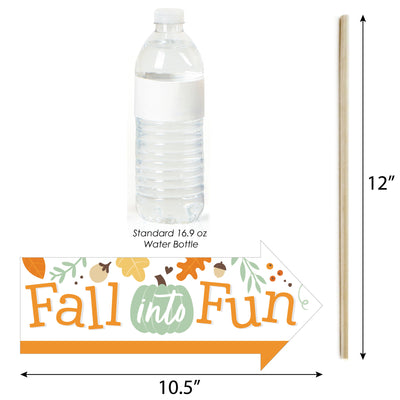 Funny Little Pumpkin - Fall Birthday Party or Baby Shower Photo Booth Props Kit - 10 Piece