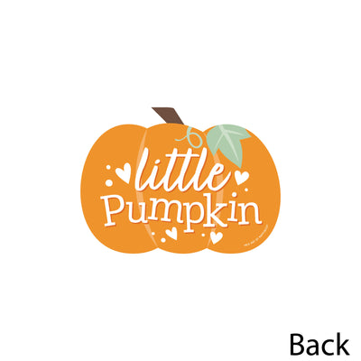 Little Pumpkin - Decorations DIY Fall Birthday Party or Baby Shower Essentials - Set of 20