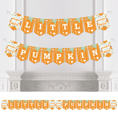 Little Pumpkin - Fall Birthday Party or Baby Shower Bunting Banner - Party Decorations - Little Pumpkin