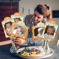 Little Pumpkin - Fall Birthday Party or Baby Shower Picture Centerpiece Sticks - Photo Table Toppers - 15 Pieces