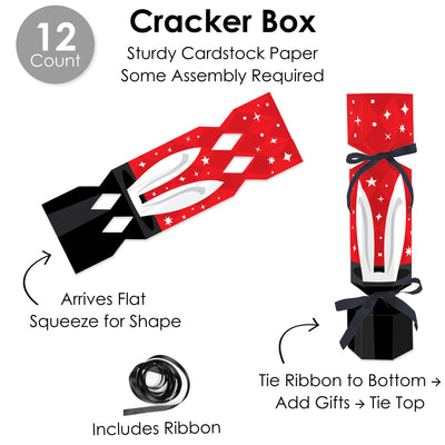 Ta-Da, Magic Show - No Snap Magical Birthday Party Table Favors - DIY Cracker Boxes - Set of 12