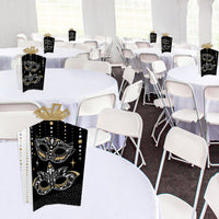 Masquerade - Table Decorations - Venetian Mask Party Fold and Flare Centerpieces - 10 Count
