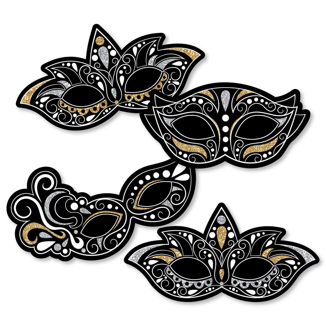 Masquerade - Decorations DIY Venetian Mask Party Essentials - Set of 20