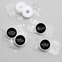 Masquerade - Venetian Mask Party Round Candy Sticker Favors - Labels Fit Chocolate Candy (1 sheet of 108)
