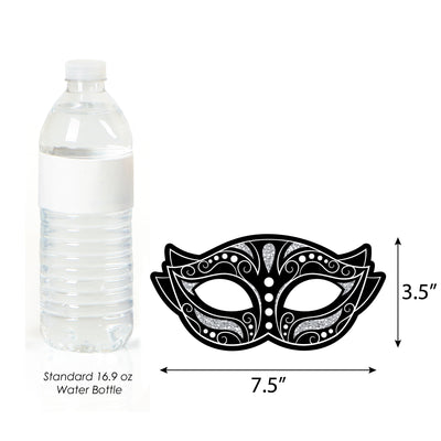 Masquerade Masks - Paper Card Stock Venetian Mask Party Photo Booth Props Kit - 10 Count