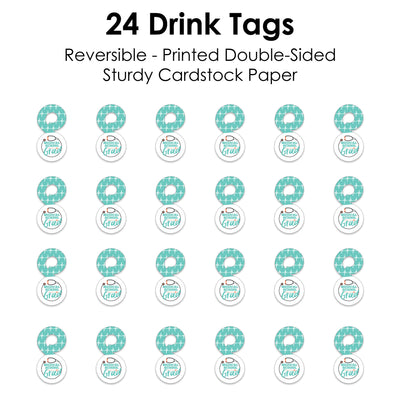 Medical School Grad - Doctor Graduation Party Paper Beverage Markers for Glasses - Drink Tags - Set of 24