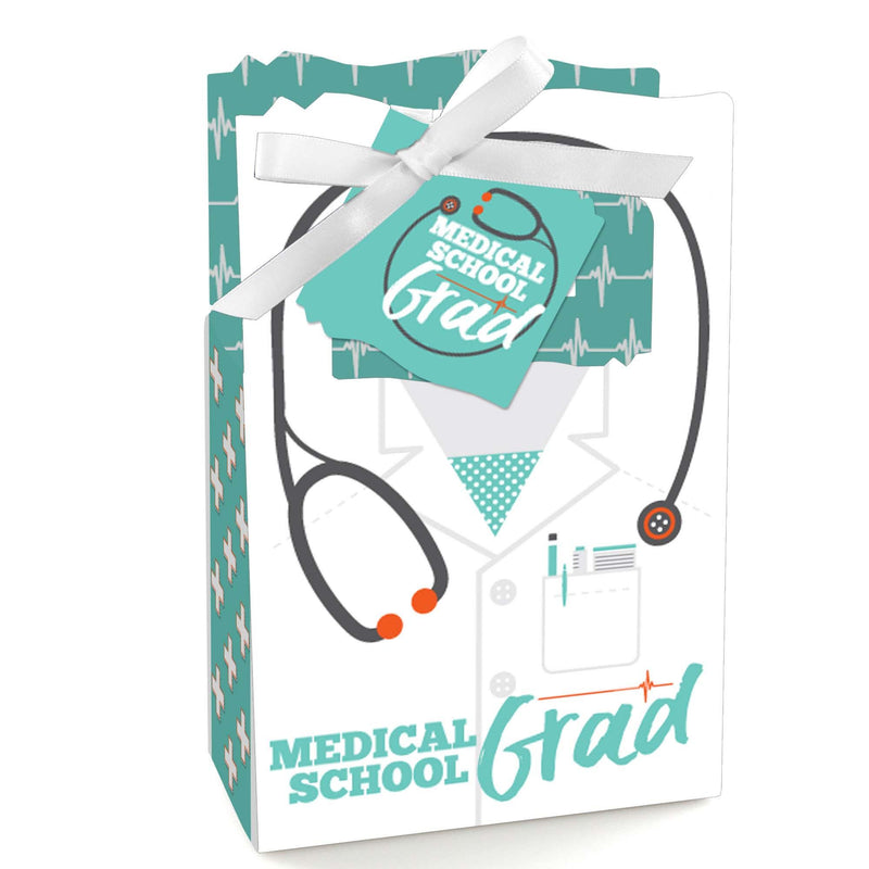 Medical School Grad - Doctor Graduation Party Favor Boxes - Set of 12