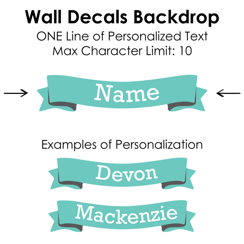 Medical School Grad - Personalized Peel and Stick Doctor Graduation Party Decoration - Wall Decals Backdrop