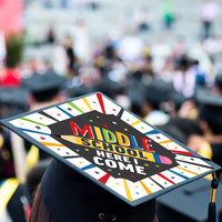 Middle School Here I Come - Elementary Graduation Cap Decorations Kit - Grad Cap Cover