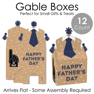My Dad is Rad - Treat Box Party Favors - Father's Day Party Goodie Gable Boxes - Set of 12