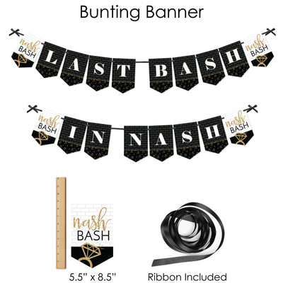 Nash Bash - Nashville Bachelorette Party Supplies - Banner Decoration Kit - Fundle Bundle