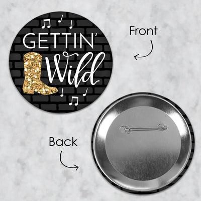 Nash Bash - 3 inch Nashville Bachelorette Party Badge - Pinback Buttons - Set of 8